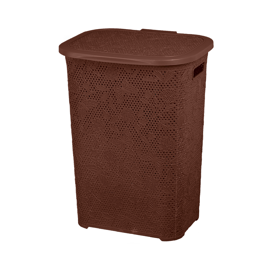 Корзина для белья "Бабочки" 60л (5 шт./уп.)