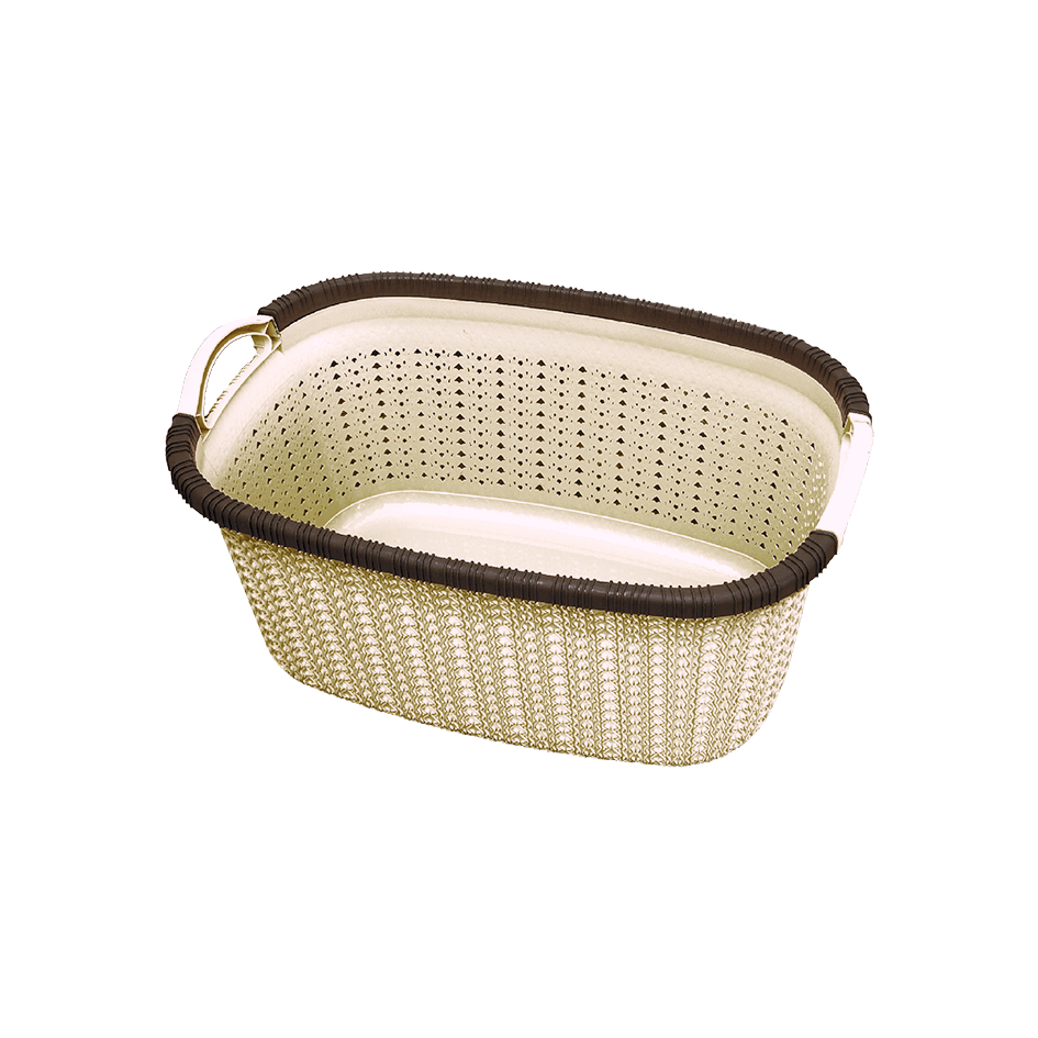 Корзина для белья "Вязание" 40л (5 шт./уп.)