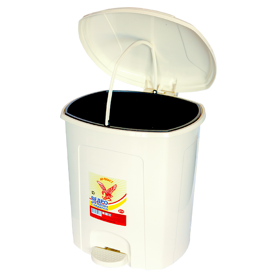 Ведро для мусора с педалью 21л (4 шт./уп.)