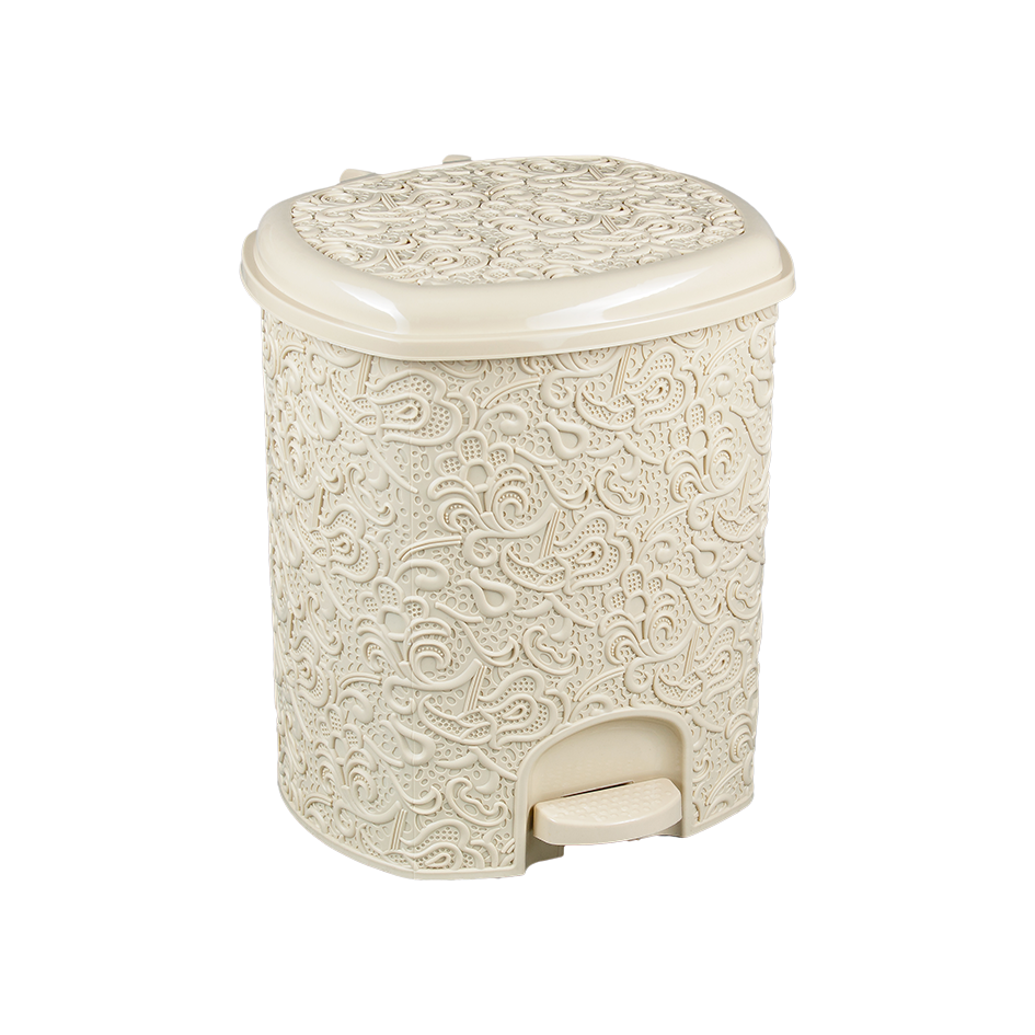 Ведро для мусора с педалью 11л "Ажур" (4 шт./уп.)