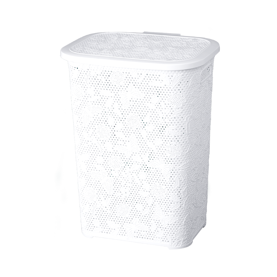 Корзина для белья "Бабочки" 60л (5 шт./уп.)