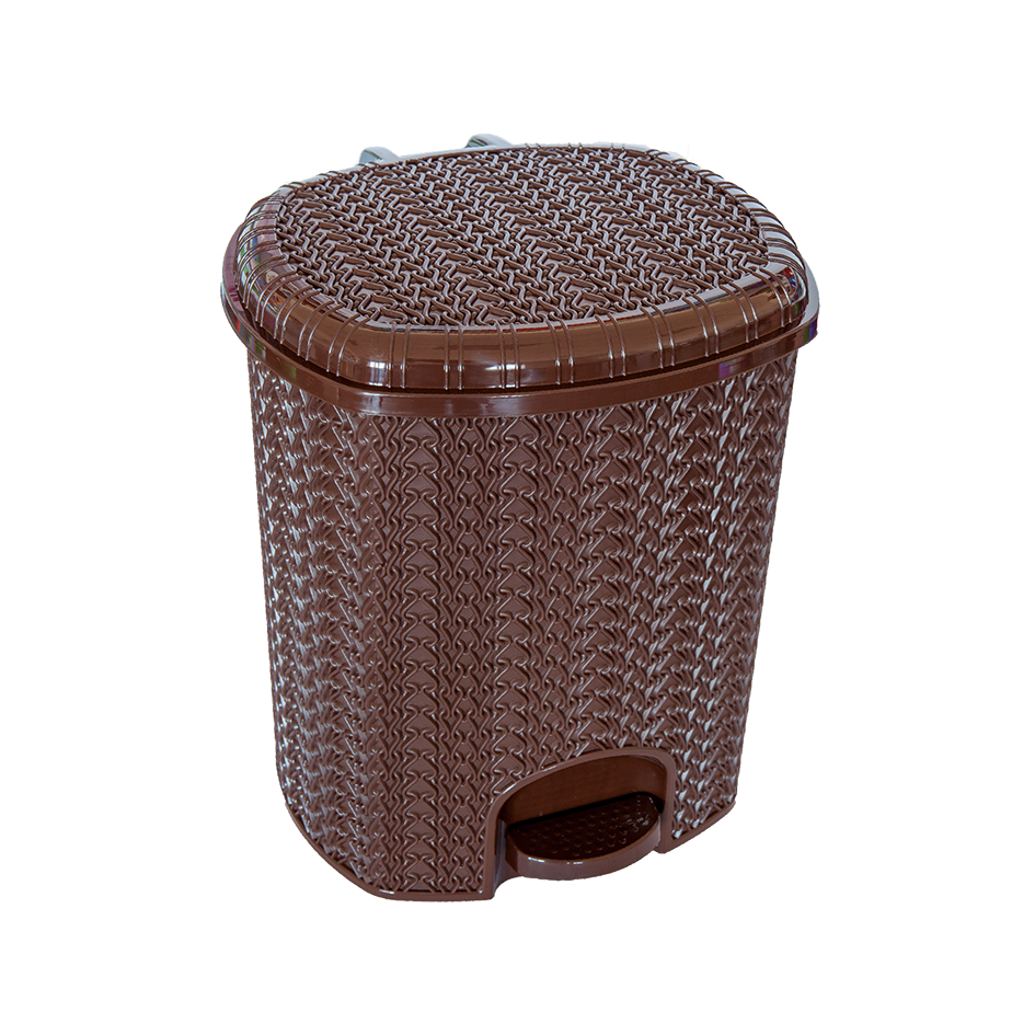 Ведро для мусора с педалью 11л "Вязание" (4 шт./уп.)
