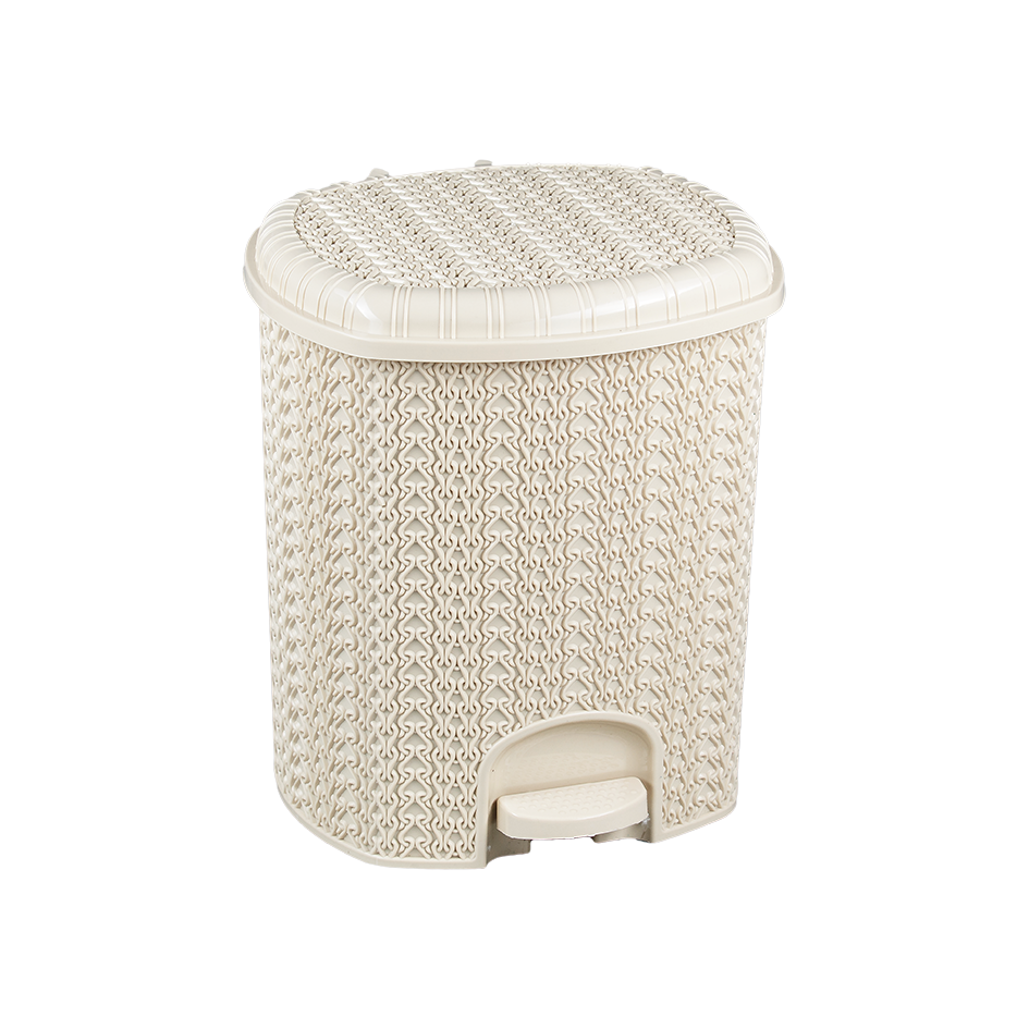 Ведро для мусора с педалью 11л "Вязание" (4 шт./уп.)