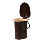 Ведро-туалет шоколадное 16л (10 шт./уп.)